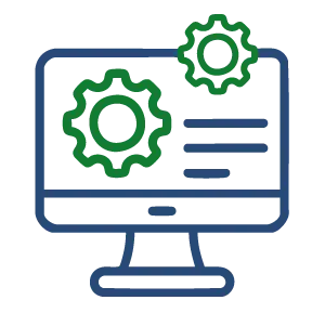 Dashboard management icon.